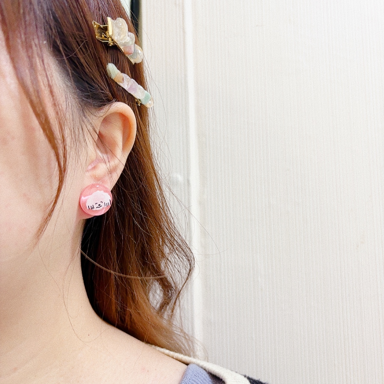 [手作家] 手繪狗仔耳環