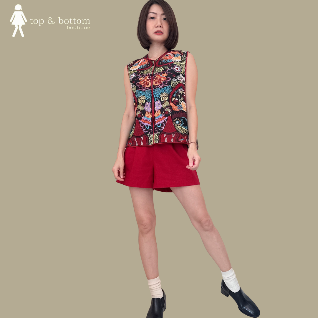 EMBROIDERED ORIENTAL VEST