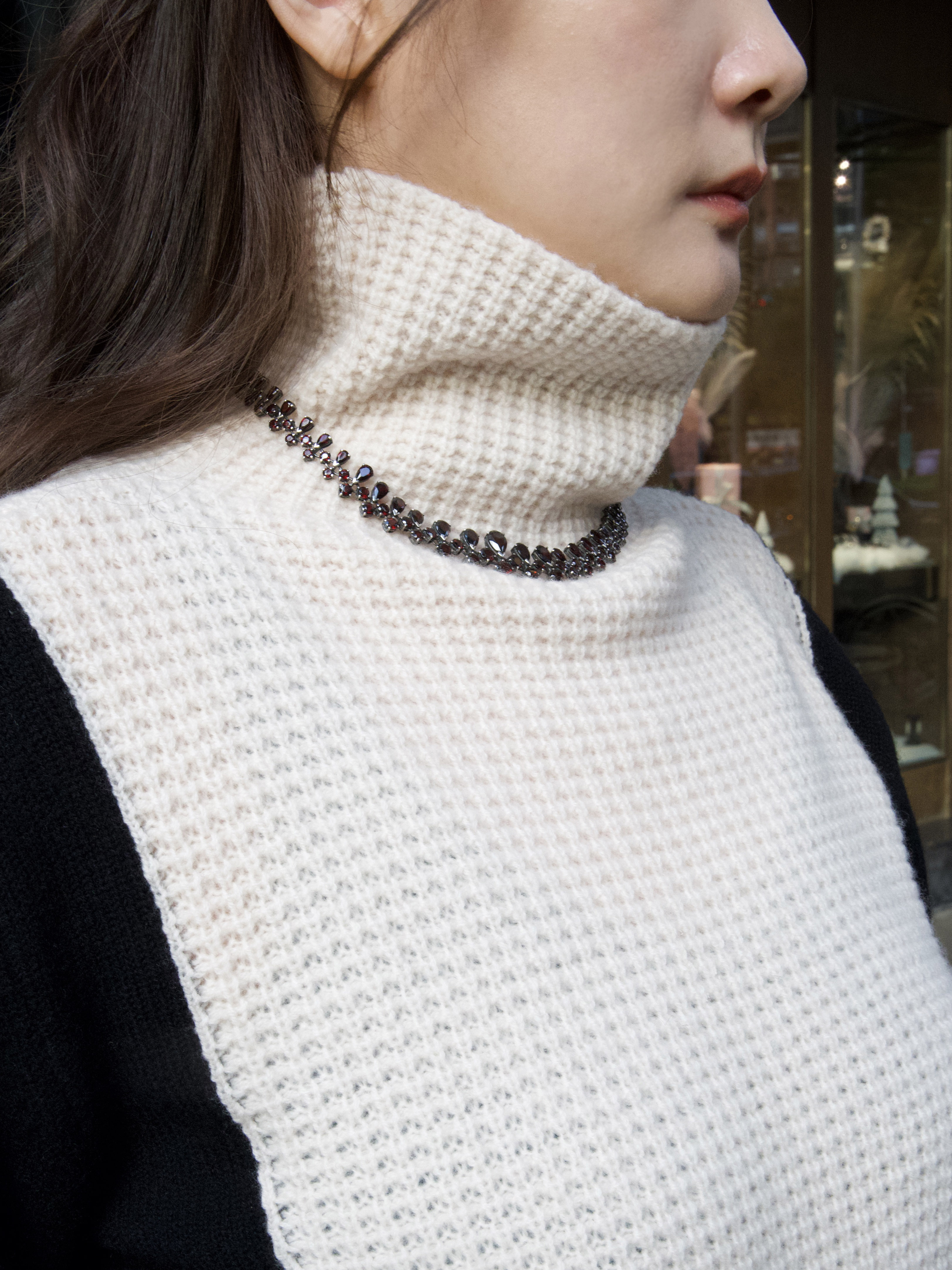 石榴石復古項鍊（SOP0612）