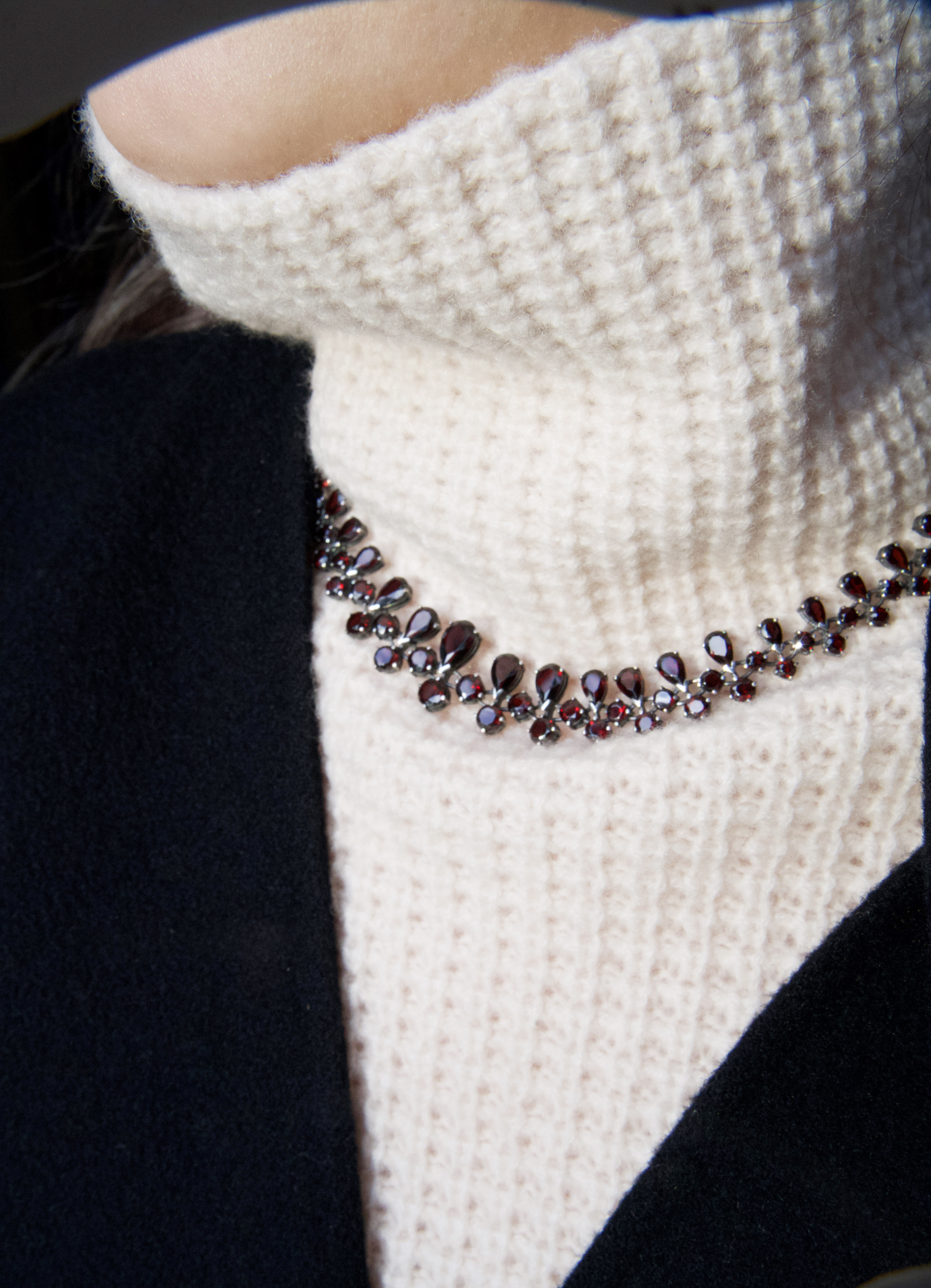 石榴石復古項鍊（SOP0612）