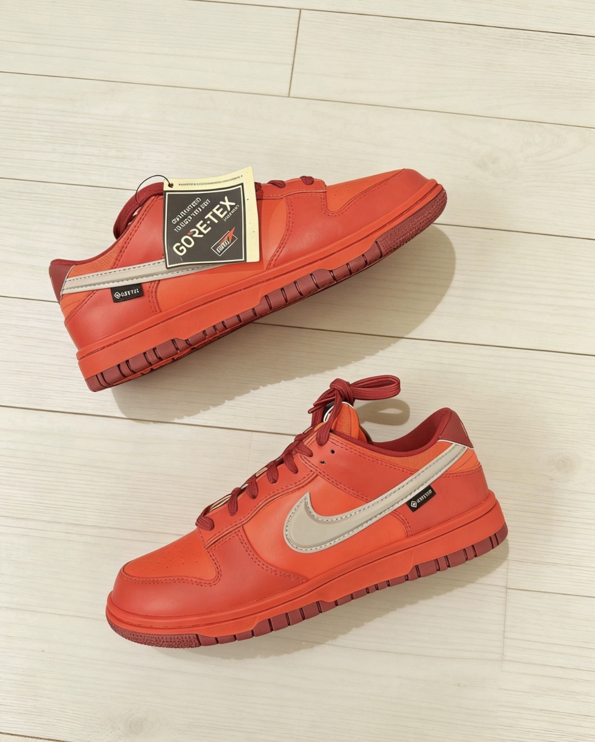 【逢甲 FUZZY】Nike Dunk Low Gore-Tex "Light Crimson" 紅灰 防水 HQ2053-800