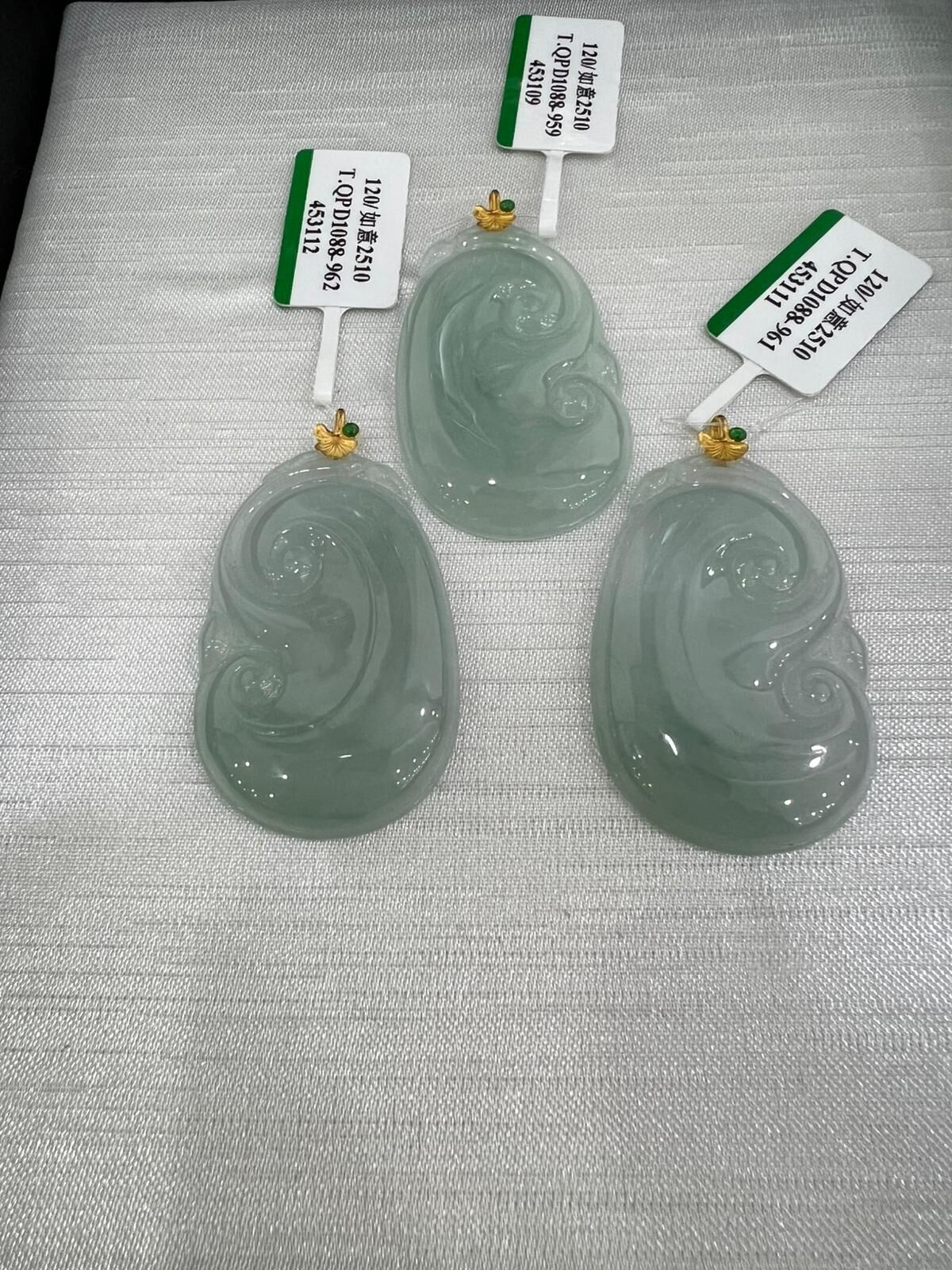 【直播】LL010424 冰綠大如意18K吊墜