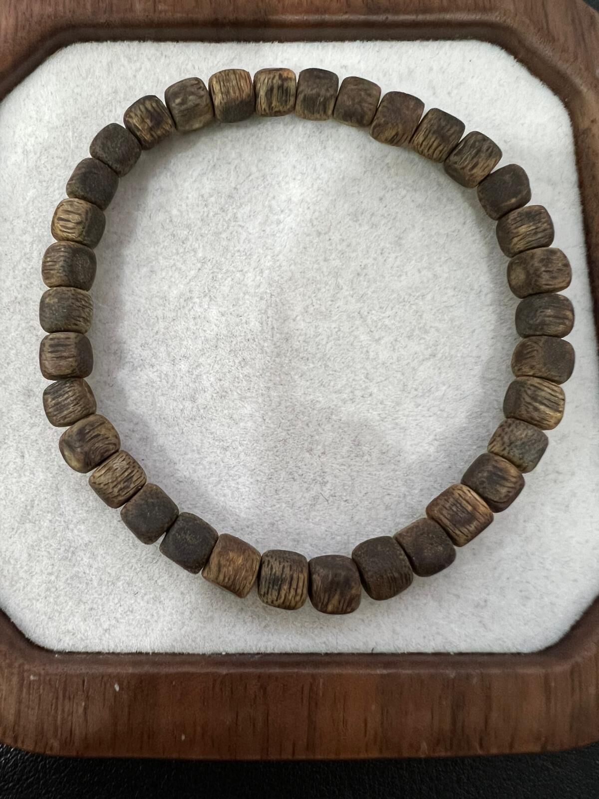 【直播】LL010349 沉香素圈方糖單圈 4mm+