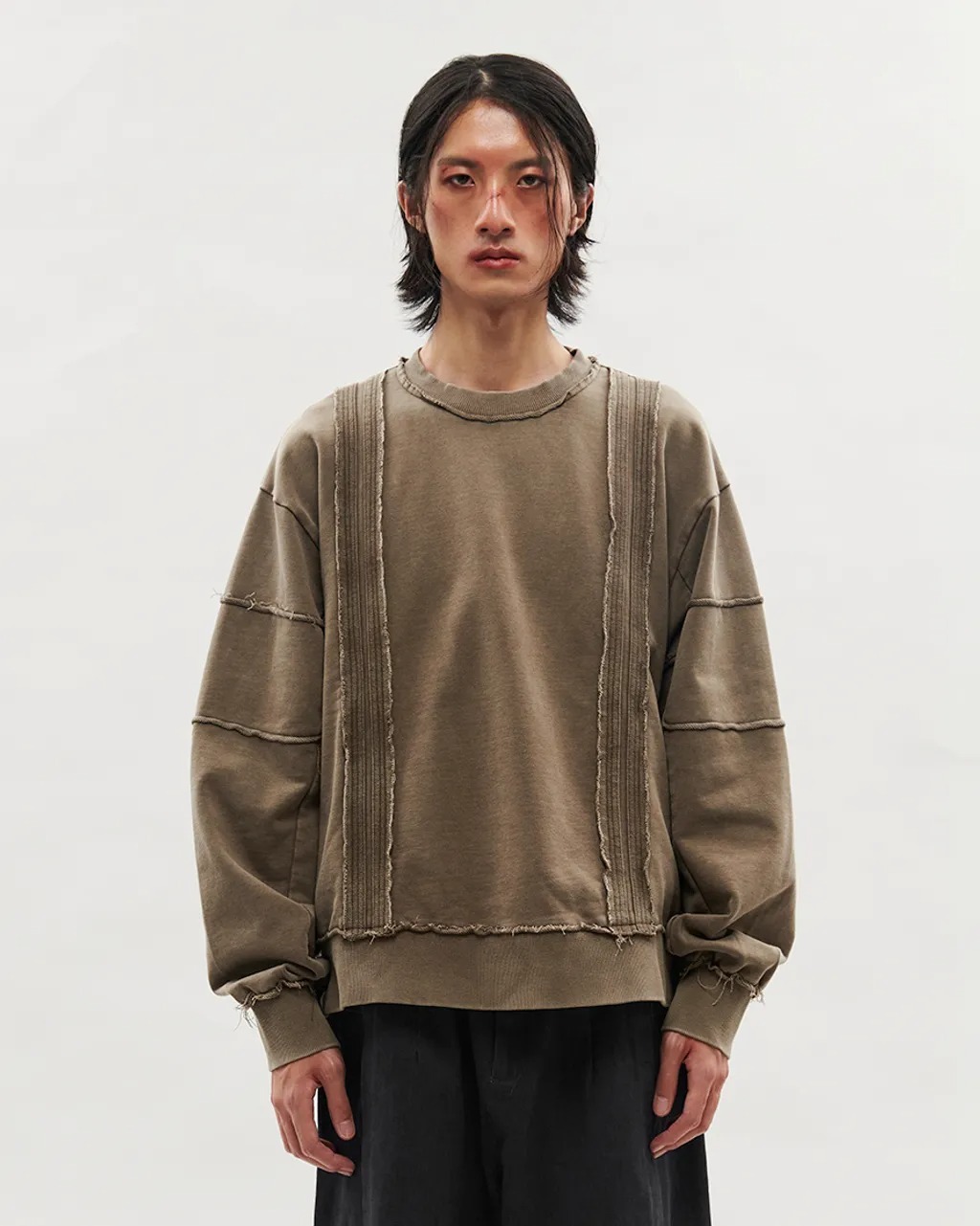 Vacant｜ES0173 - Washed Sweater (Dust)