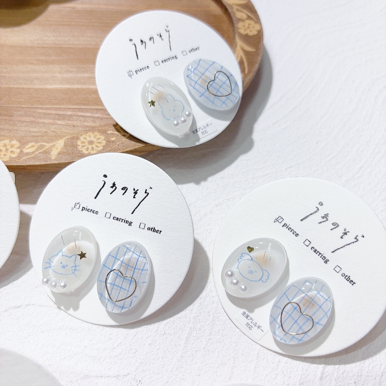 [手作家] 手繪動物耳環