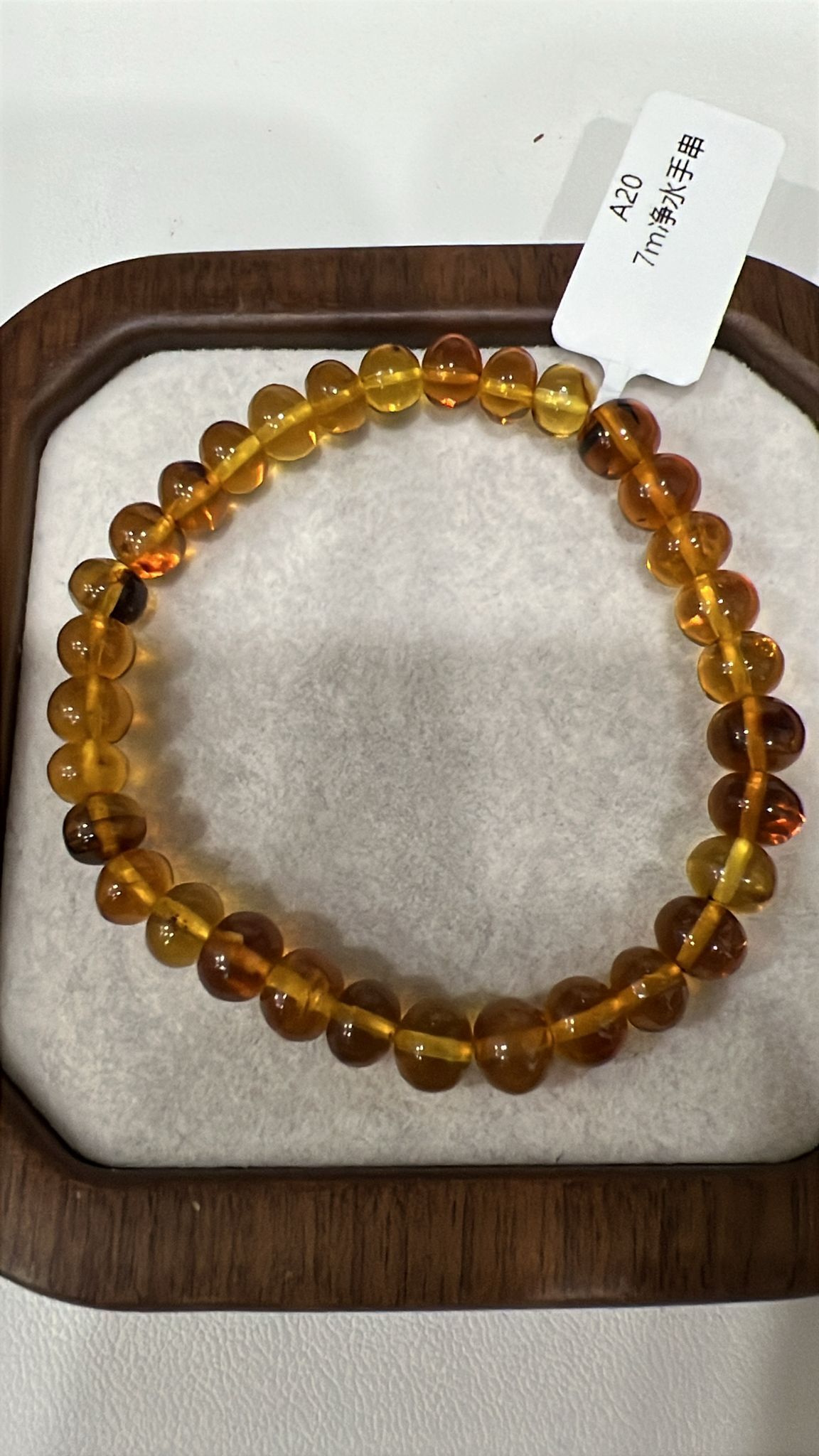 【直播】LL010396 撫順蜜蠟淨水手串 7mm (SC-16-38)