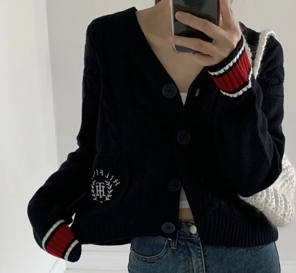 【預購】H010204 Tommy Hilfiger 針織棒球開襟衫