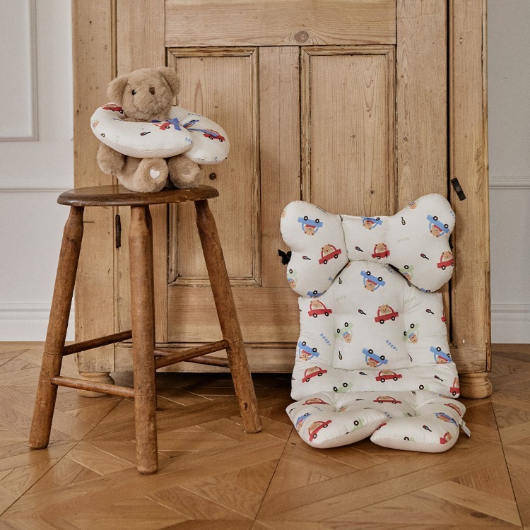 KR DOT TO DOT 嬰兒車車墊/頸墊