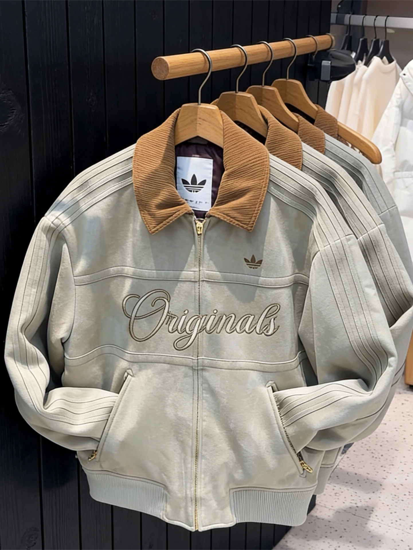 代購-Adidas Originals FW25 CRAFTED JACKET PADDED <馬年限定> CNY新年款 外套 棕 KT0674