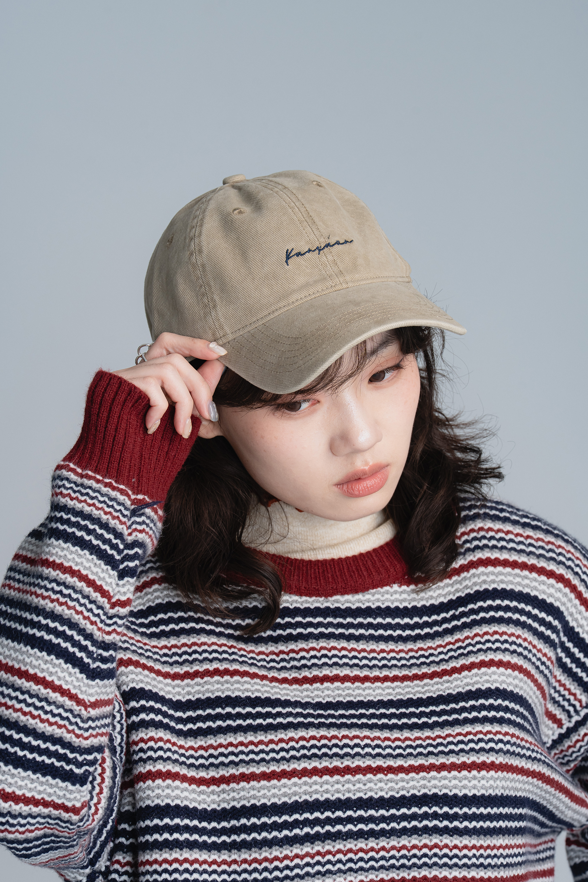 率性草寫刺繡老帽 5色