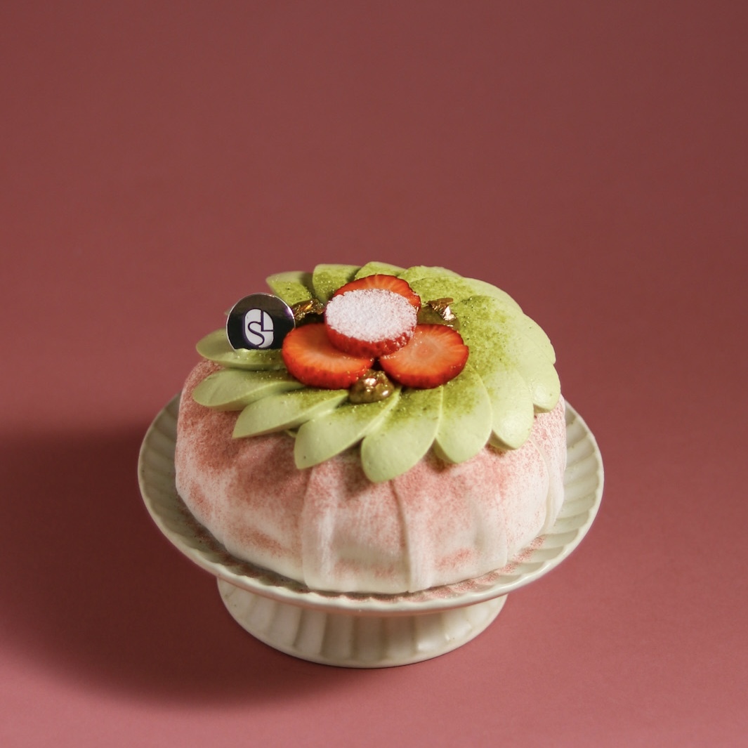 草莓開心果大福蛋糕