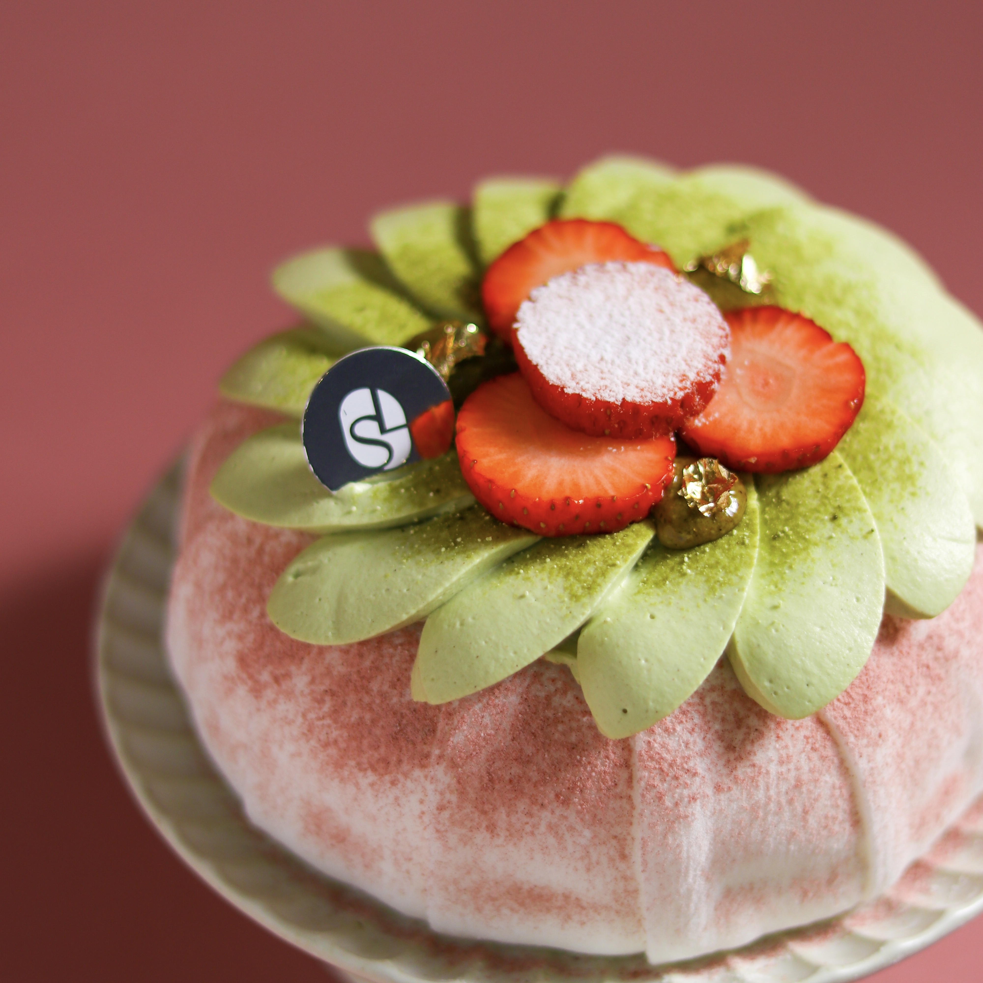 草莓開心果大福蛋糕