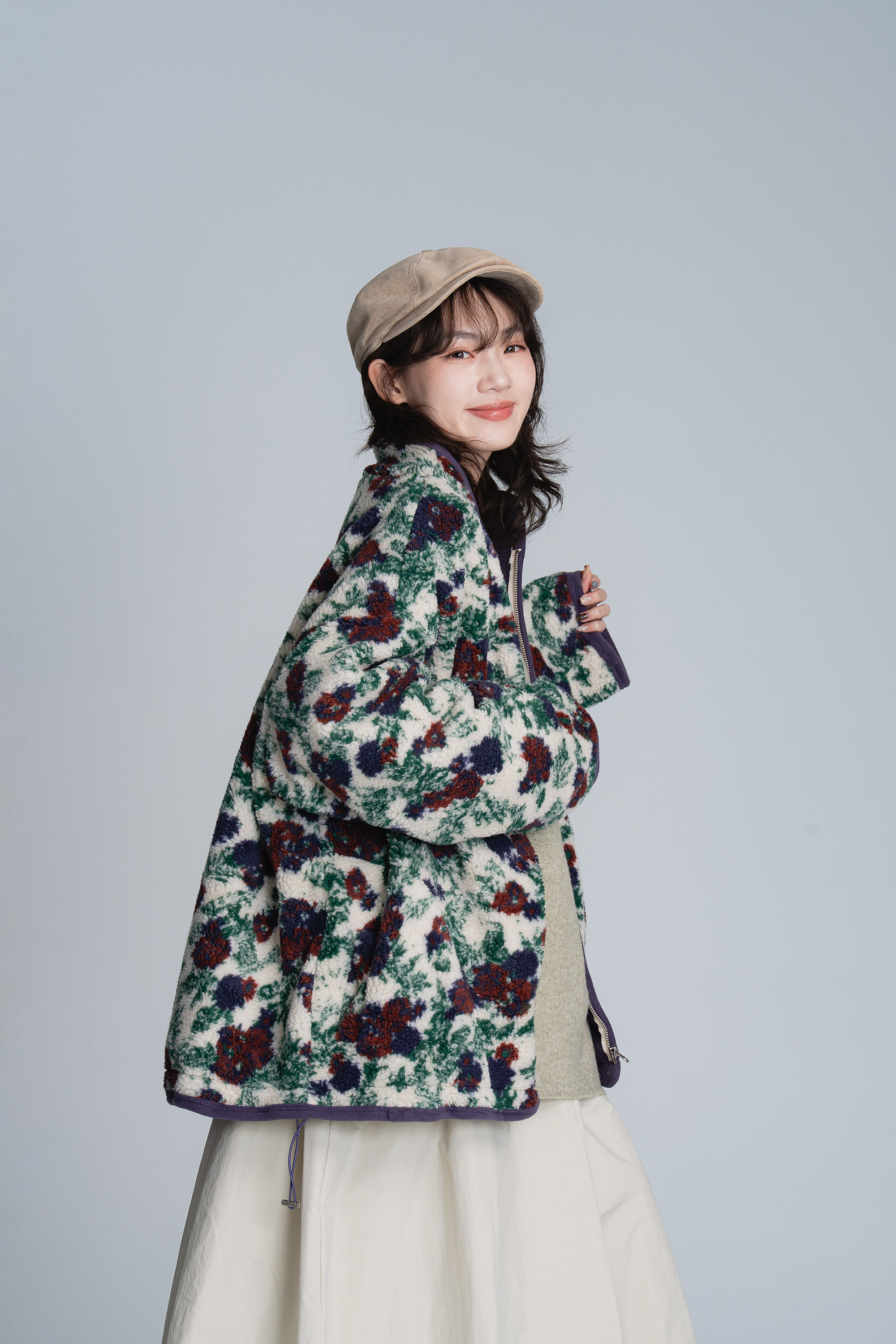 花苞小姐的QQ毛外套 3色