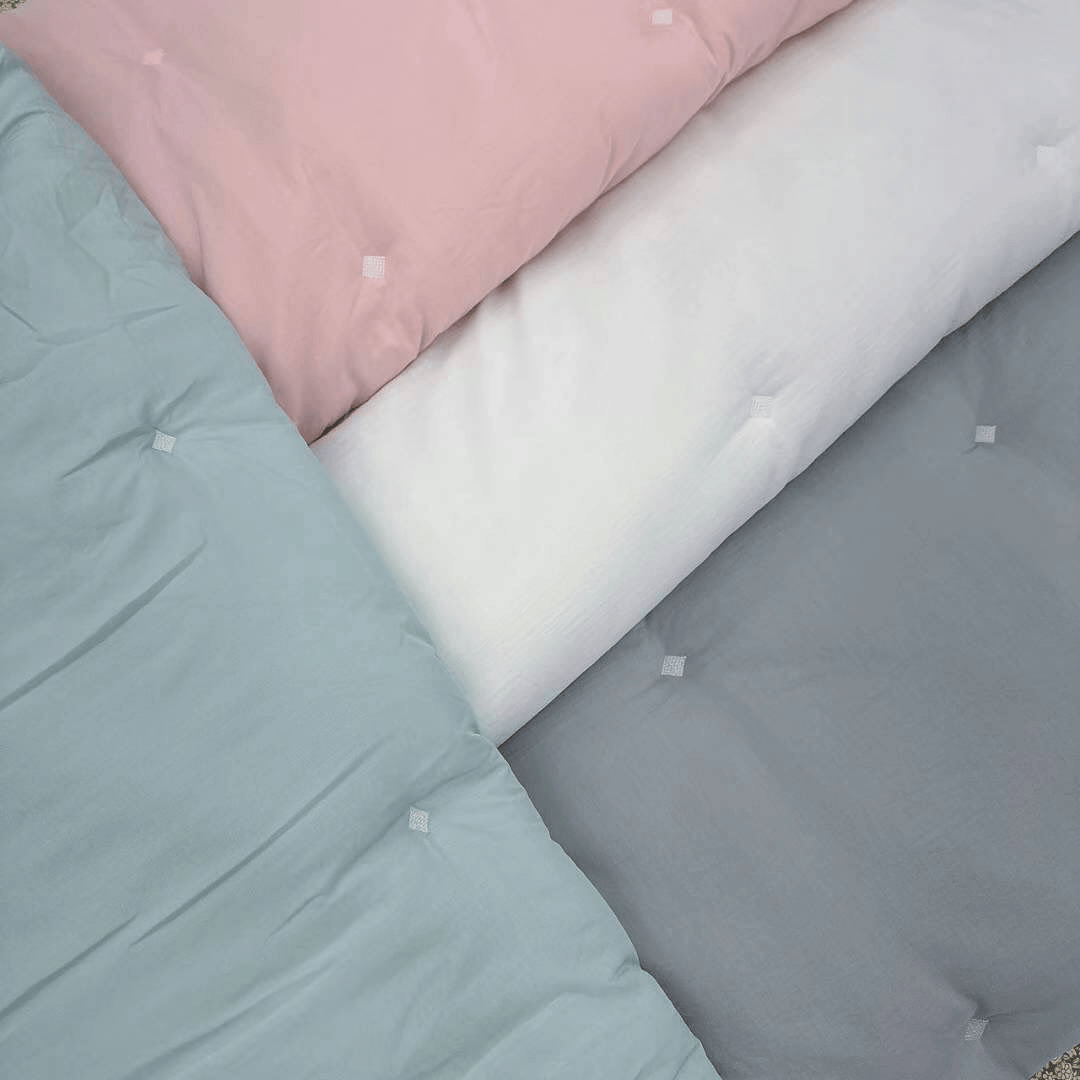 [韓國棉被] 天絲莫代爾・栗米棉填充｜極簡菱形刺繡 絨面冬被 4色