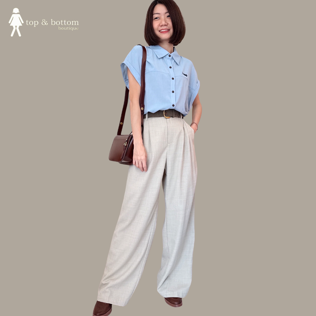 SOFT LINEN WIDE LEG LONG PANT