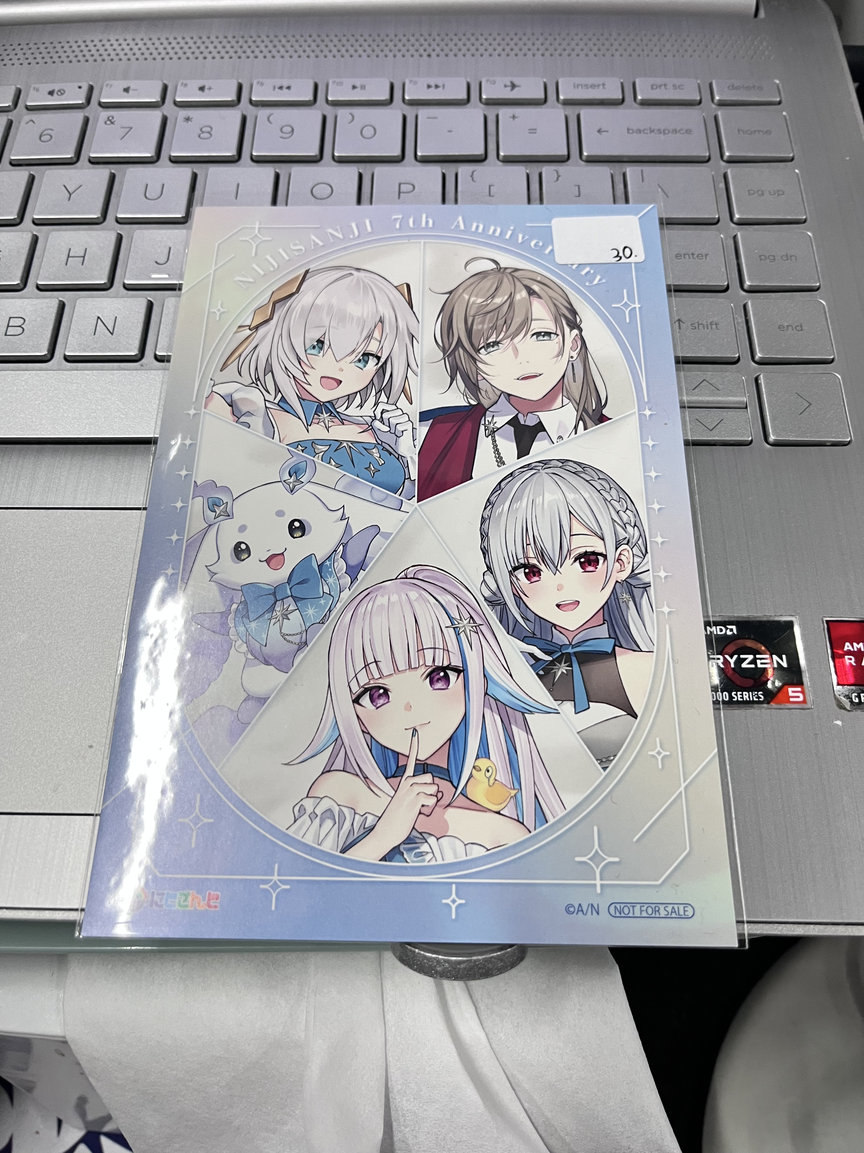 彩虹社 5人 明信片#354