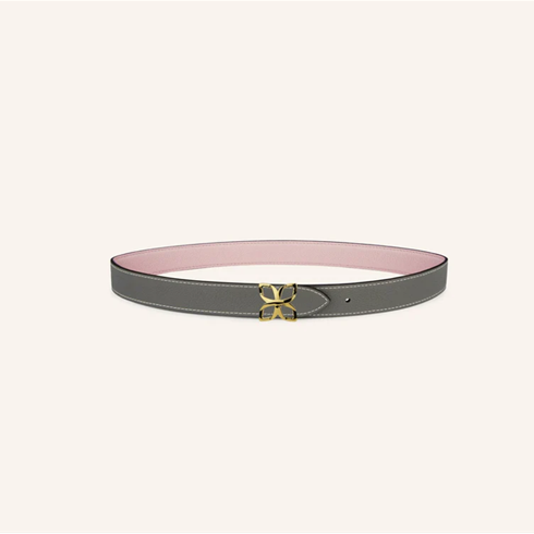 1FL0104-510 [FLEURON] Ceinture Hortensia Doré 25mm Rose Ballet Gris Ciment 70 #CTF01VG1065BPK70 (EU)