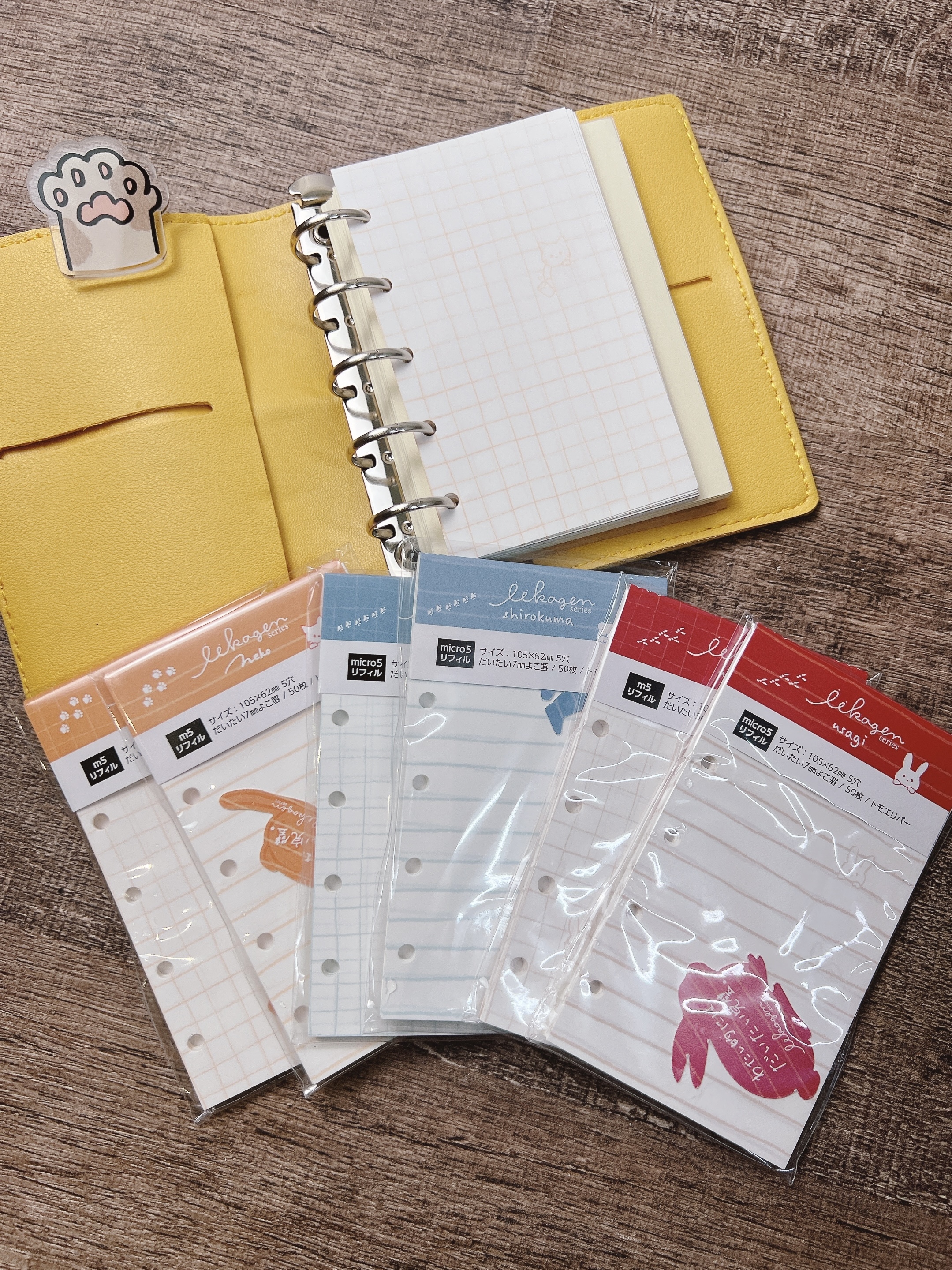 日本長橋｜M5尺寸 五孔手帳補充包 六款可選