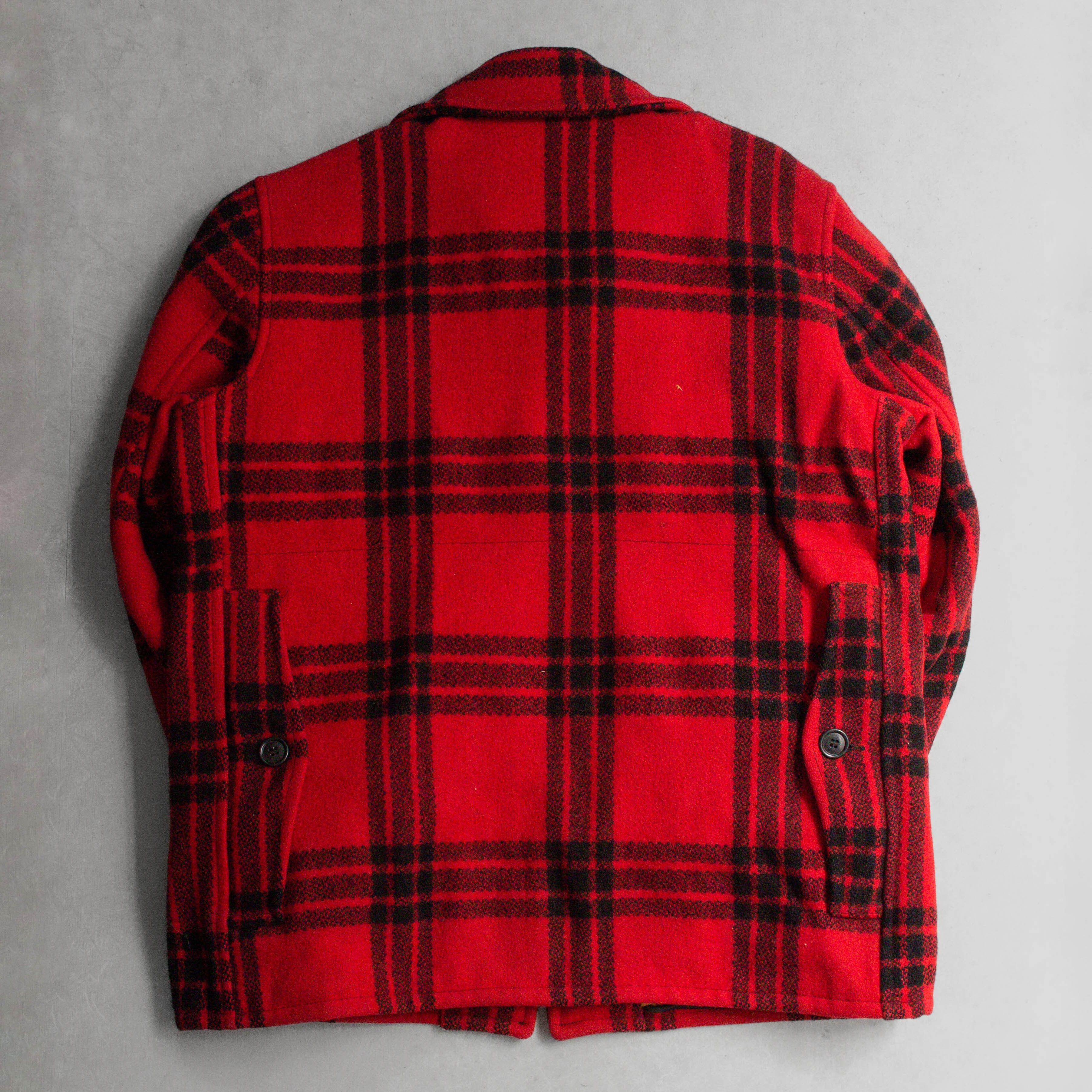 50-60S JC HIGGINS MACKINAW JACKET 美國製 紅黑 格紋 羊毛 伐木工 外套