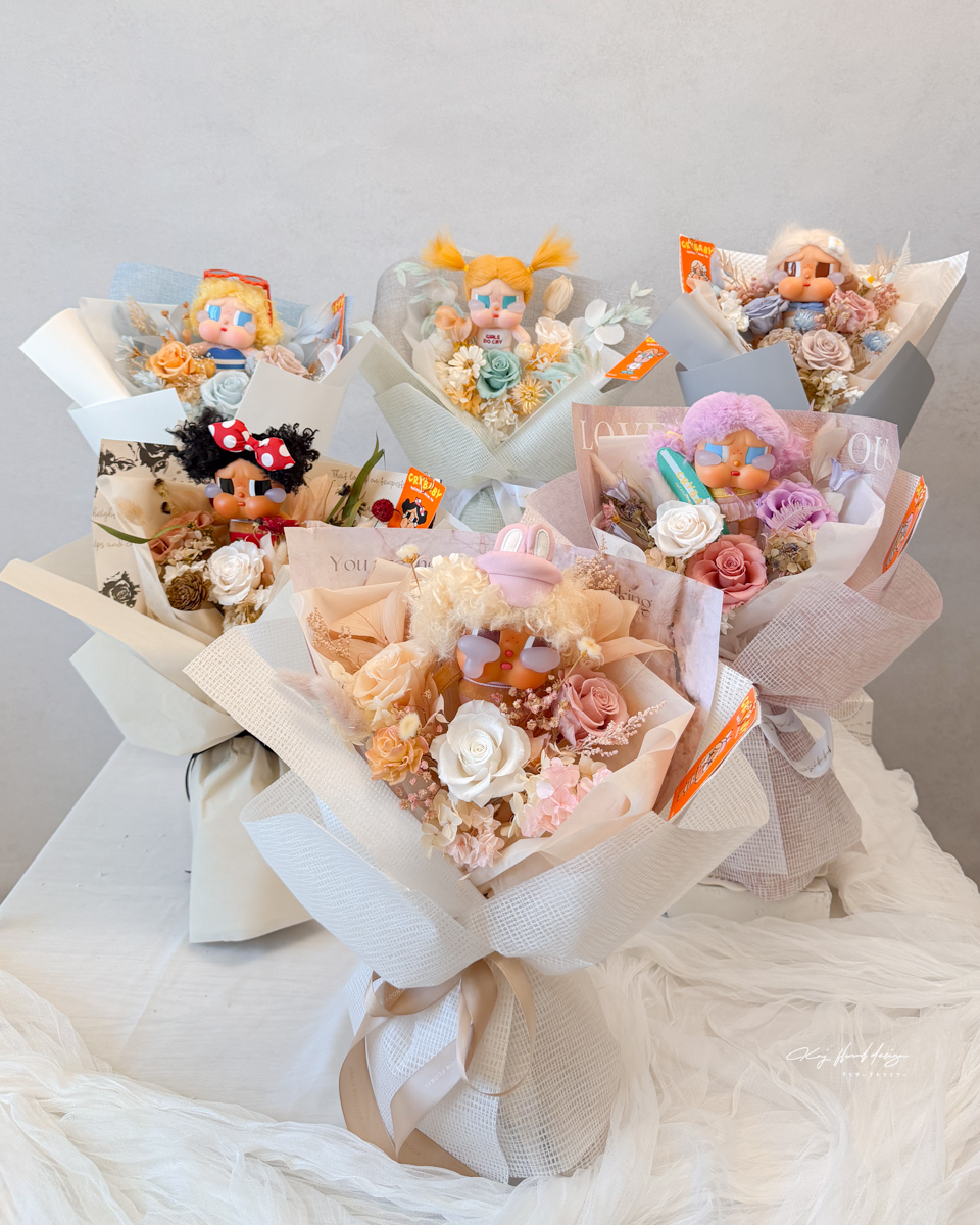 CRYBABY 哭娃夏日系列永生花束