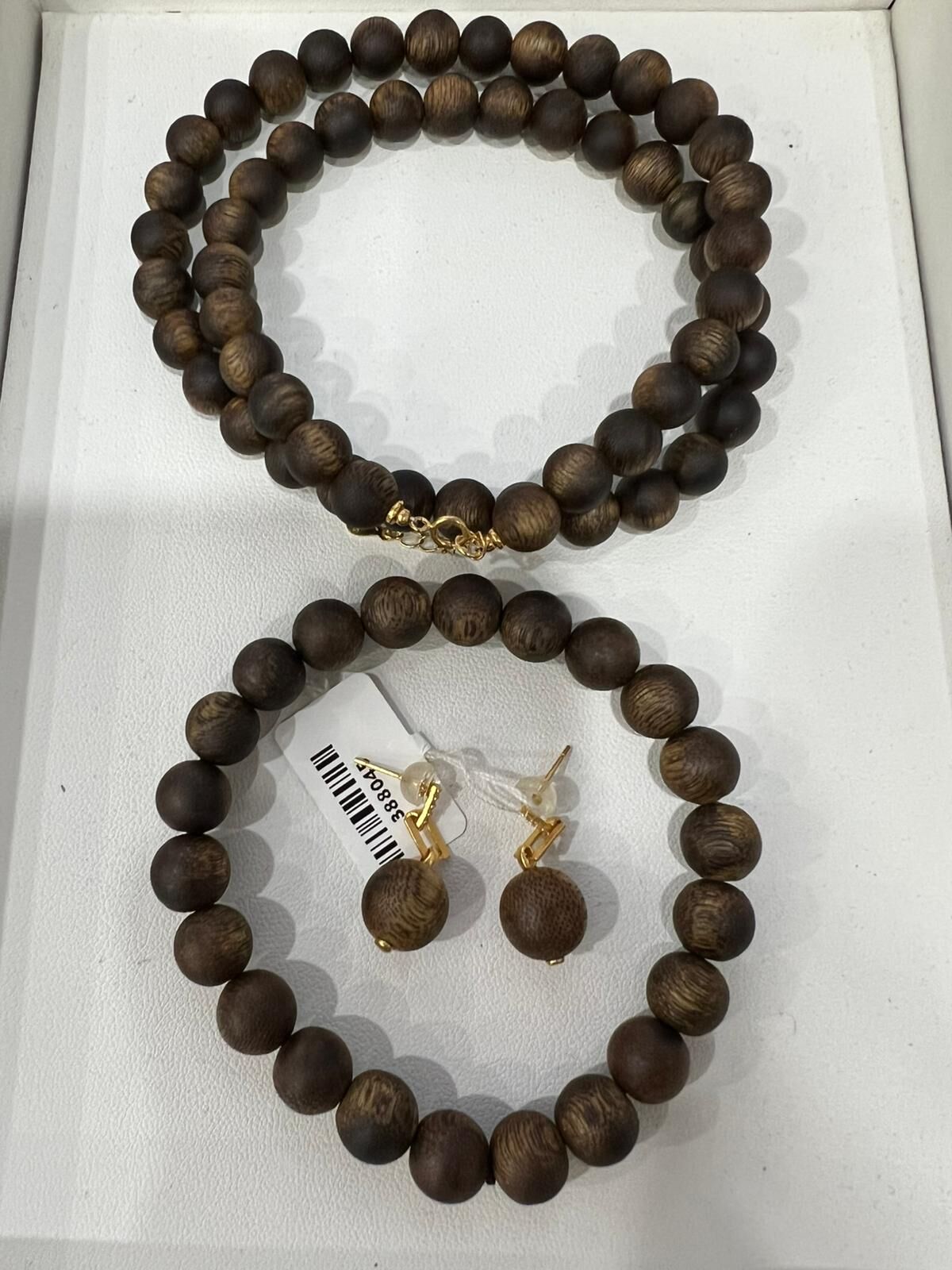 【直播】LL010355 沉香頸鍊手串套裝 8mm