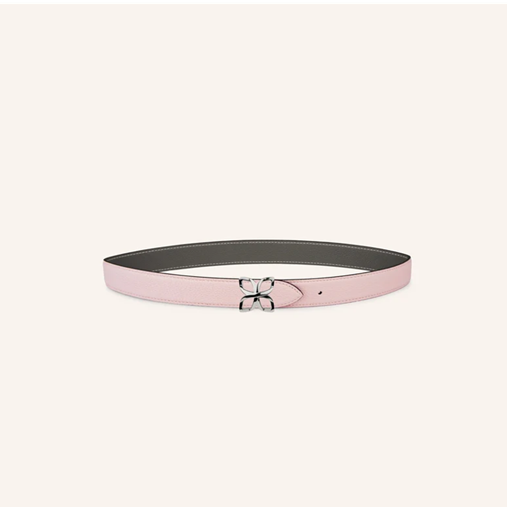 1FL0104-518 [FLEURON] Ceinture Hortensia Argenté 25mm Rose Ballet Gris Ciment 70 #CTF02VG1065BPK70 (EU)