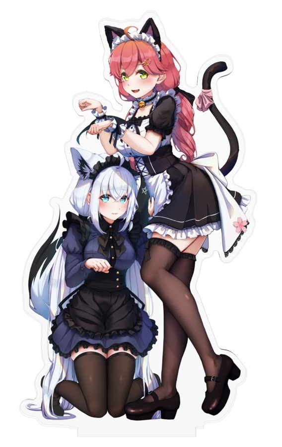 C107「同人代購」[Melonbooks代購」フブみこさん猫耳メイドアクスタ