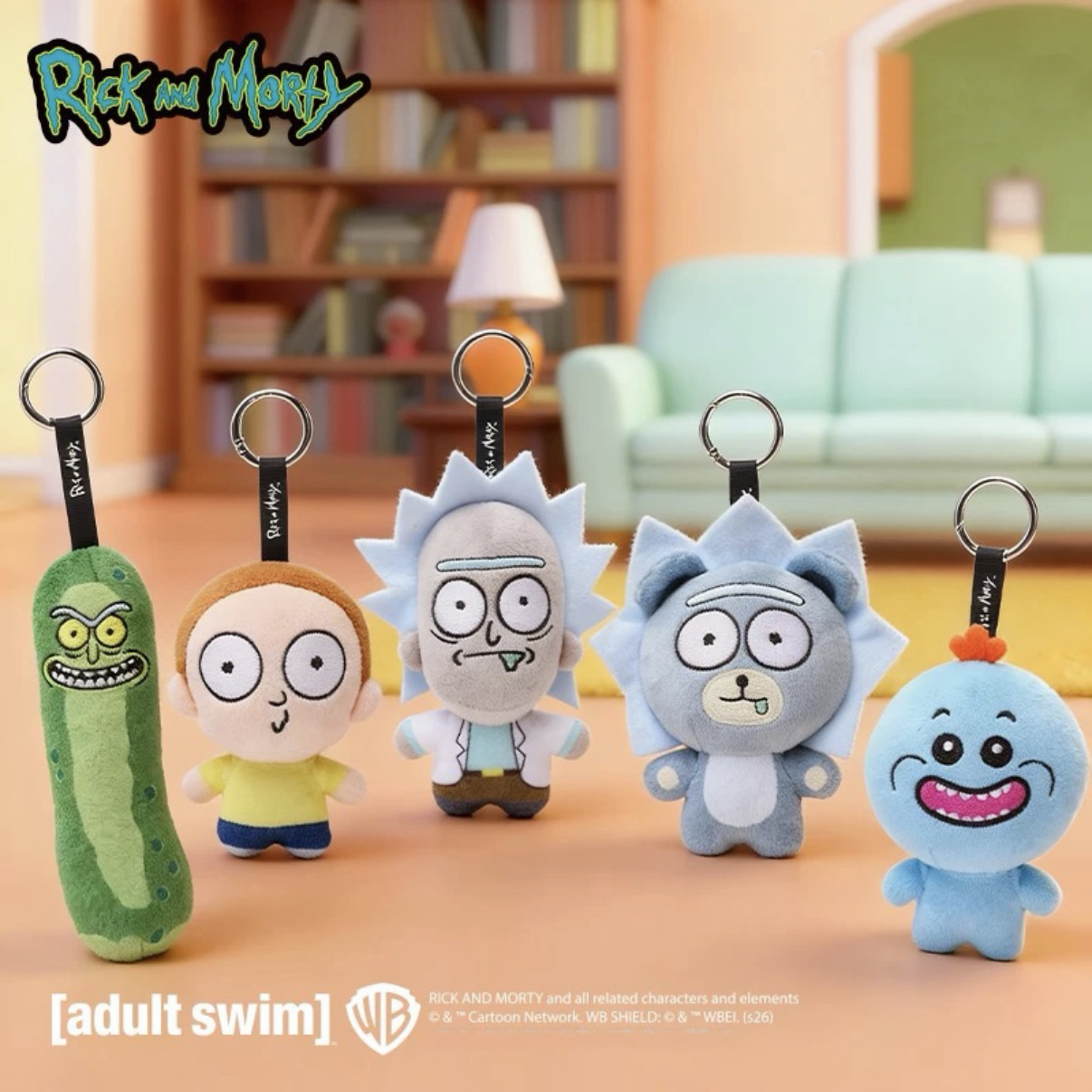 <官方正版>Rick And Morty 瑞克與莫蒂 吊飾 娃娃 毛絨 鑰匙圈 共5款
