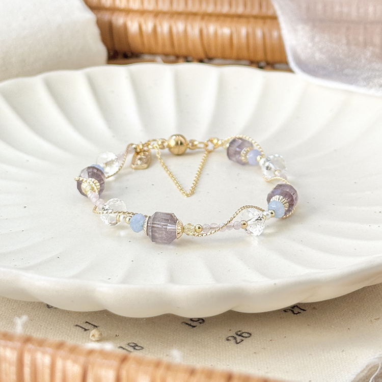 生日花 • 壹月拾柒 • 風之花 – 紫水晶 – 手鍊