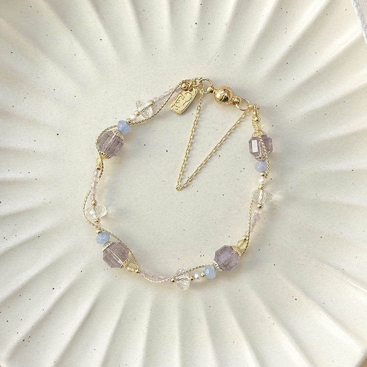 生日花 • 壹月拾柒 • 風之花 – 紫水晶 – 手鍊