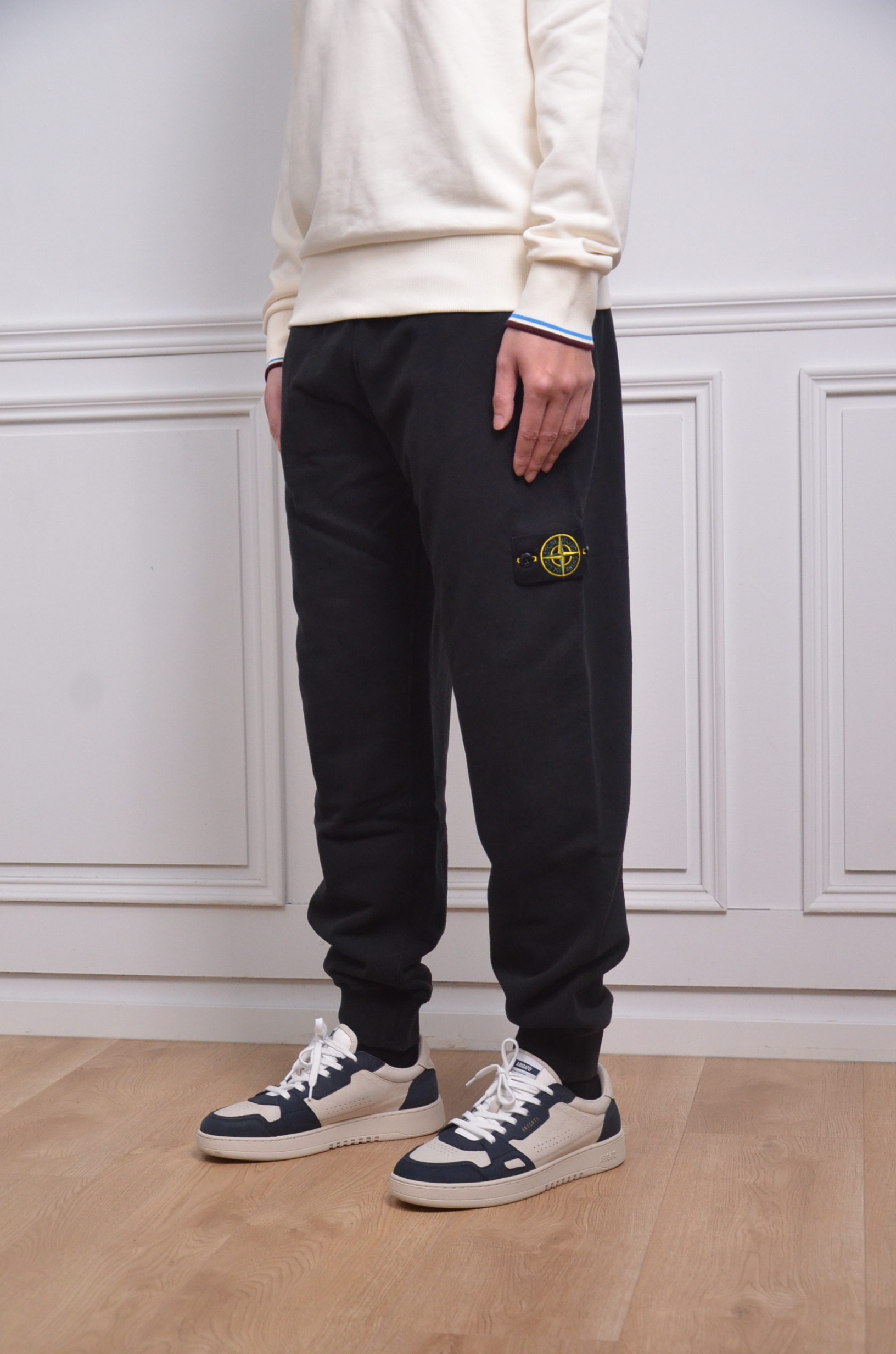 Stone Island 抽繩棉褲-黑【K2S156200010S0051V0029】