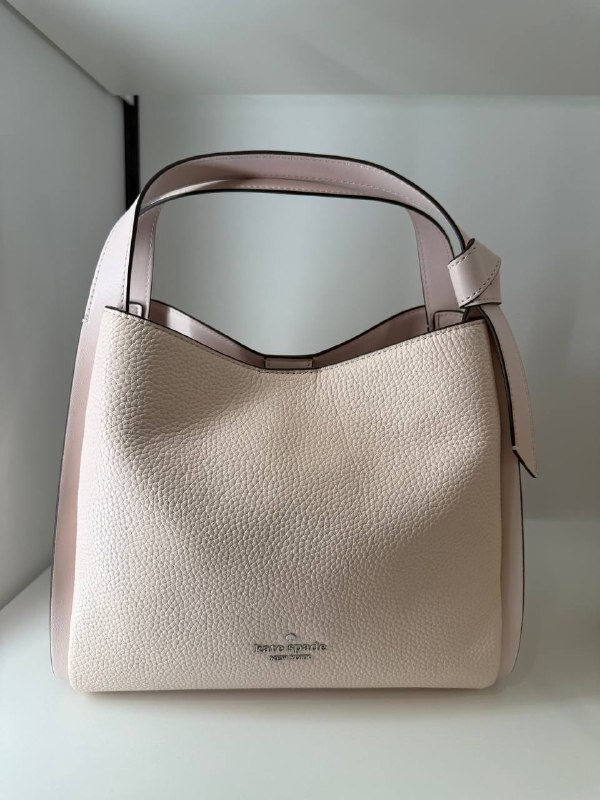 [U] KATE SPADE POWDERED S KM666 KNOTT CONV CARRYALL PEBBLED LEATHER, 196021712098 (UK78)