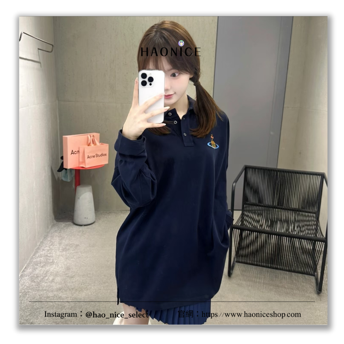 【HAO NICE】英國潮🇬🇧Vivienne Westwood 西太后🪐👑️經典土星logo 學院風 長袖polo衫 長T