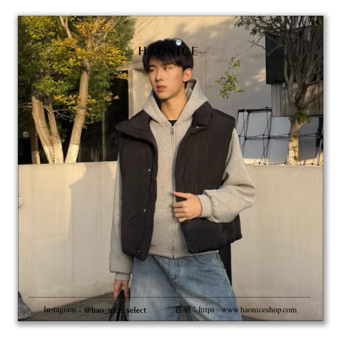 【HAO NICE】冬天的浪漫💕AMI 🇫🇷黑色刺繡 愛心logo 立領 無袖 白鴨絨羽絨背心 羽絨衣 馬甲 防風