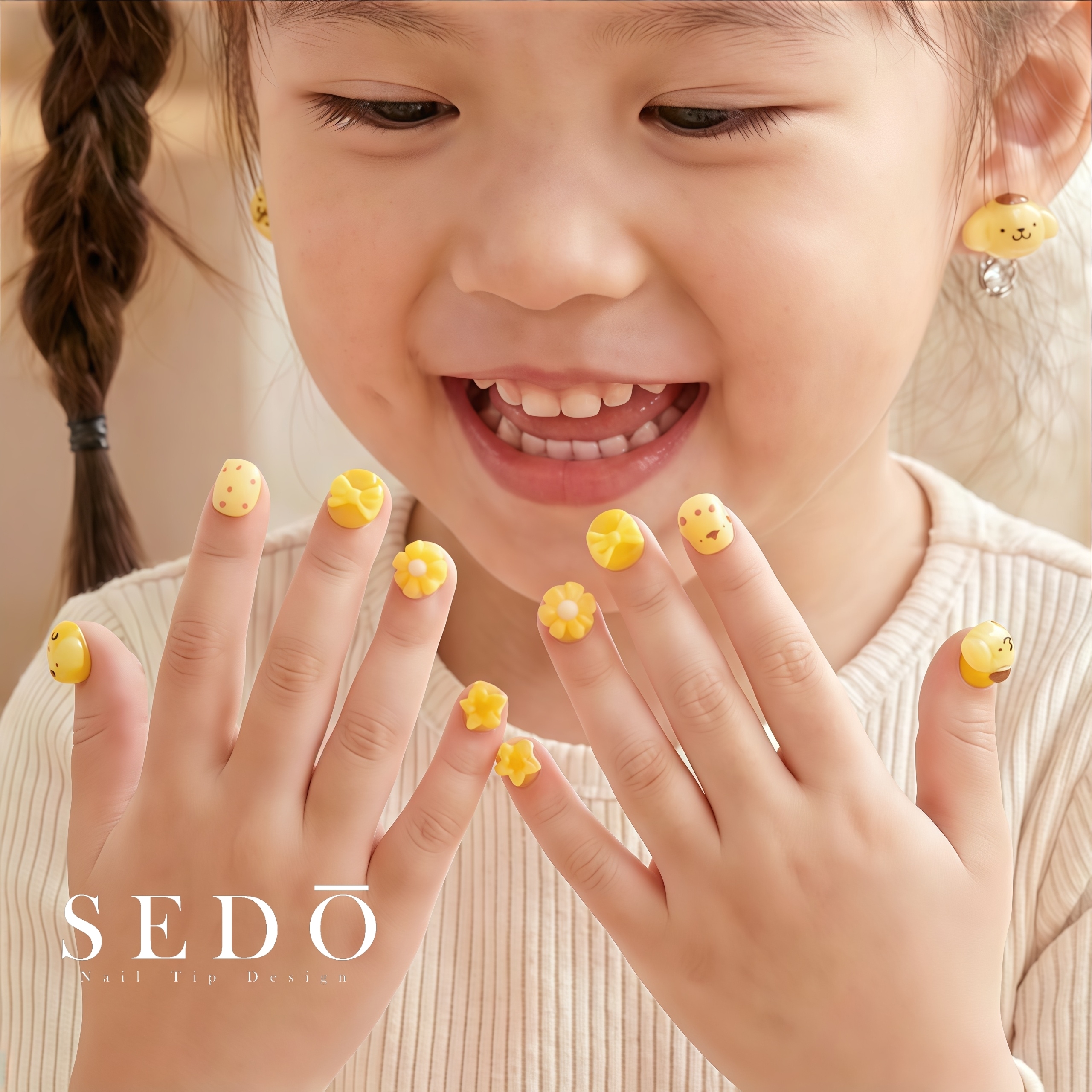 ■兒童甲■轉轉蜂蜜布丁狗(附耳夾)