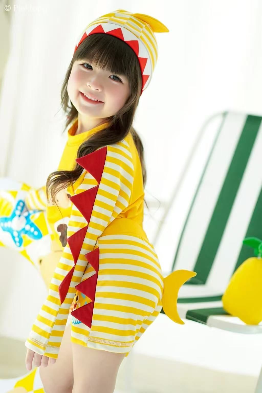 廠單 baby shark泳衣三件套