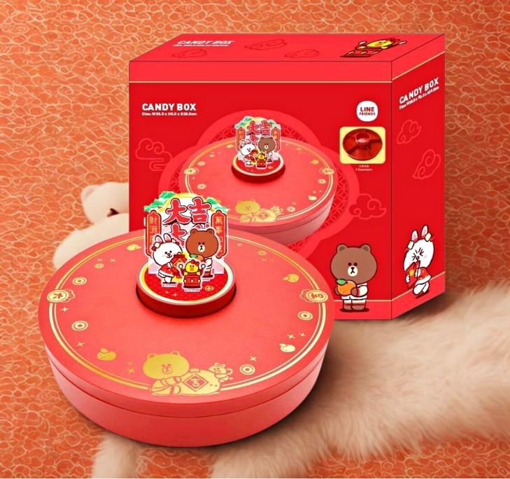 LINE FRIENDS - 3D新年糖果盒 全盒