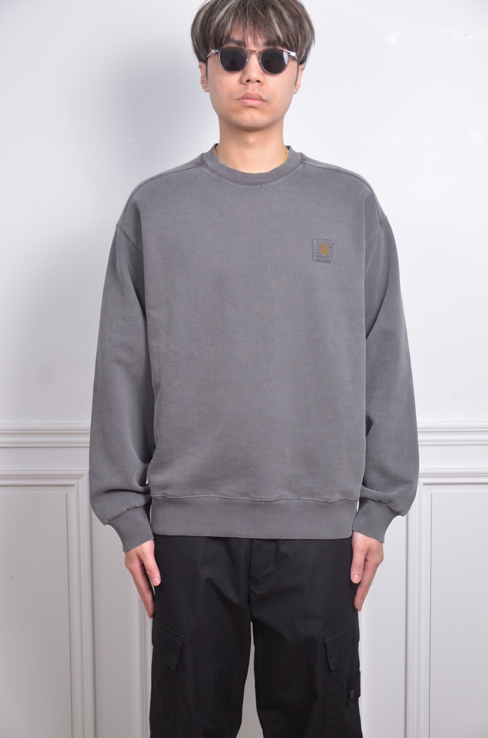 Carhartt Wip 水洗大學T 灰-綠兩色【I029522】