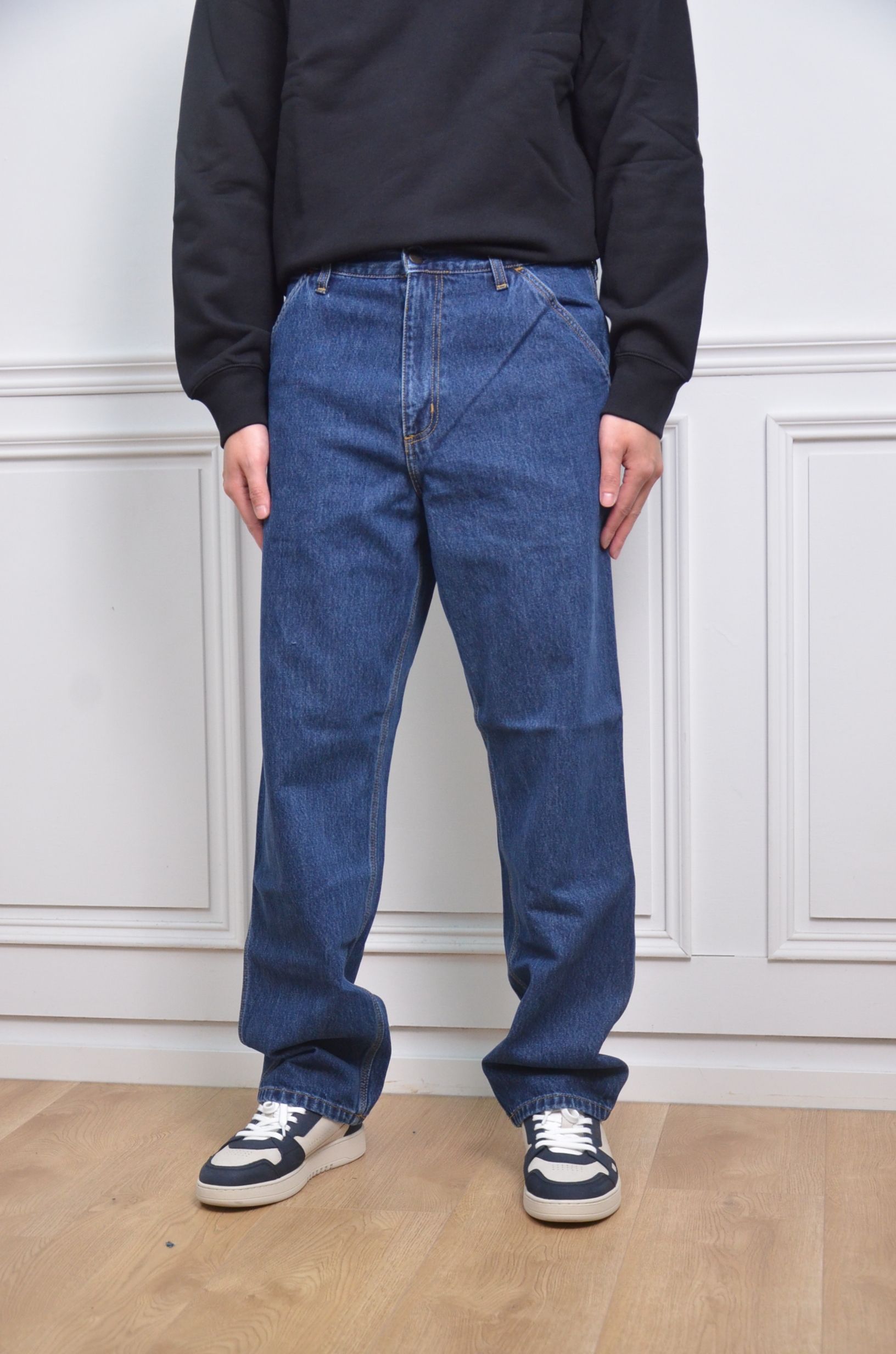 Carhartt Wip Single Knee Pants 長褲-深藍【I032024 010632】