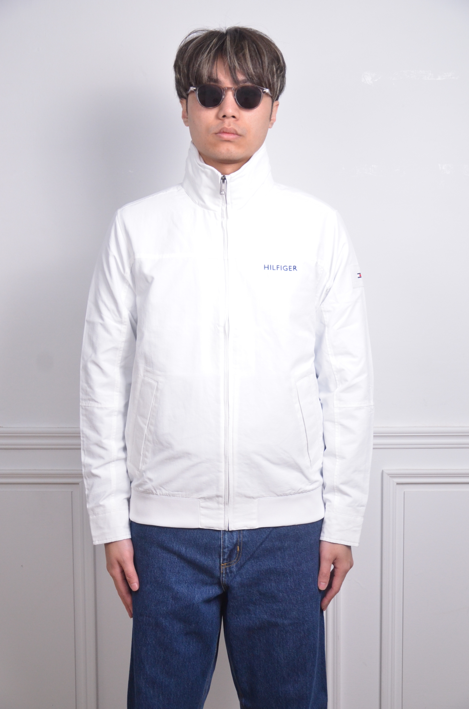 Tommy Hilfiger 防水立領外套 (隱藏帽) 黑/灰/米/白