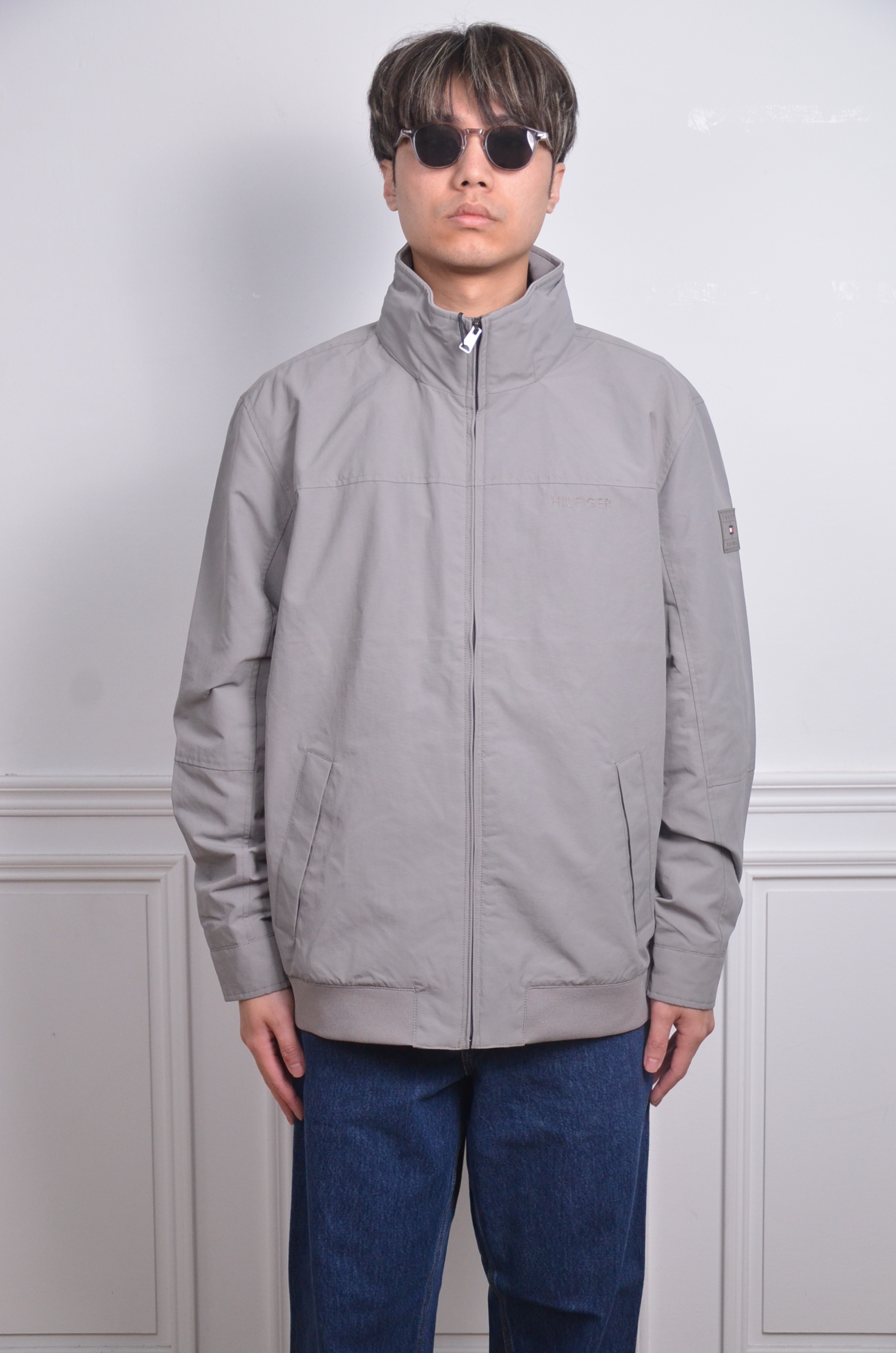 Tommy Hilfiger 防水立領外套 (隱藏帽) 黑/灰/米/白