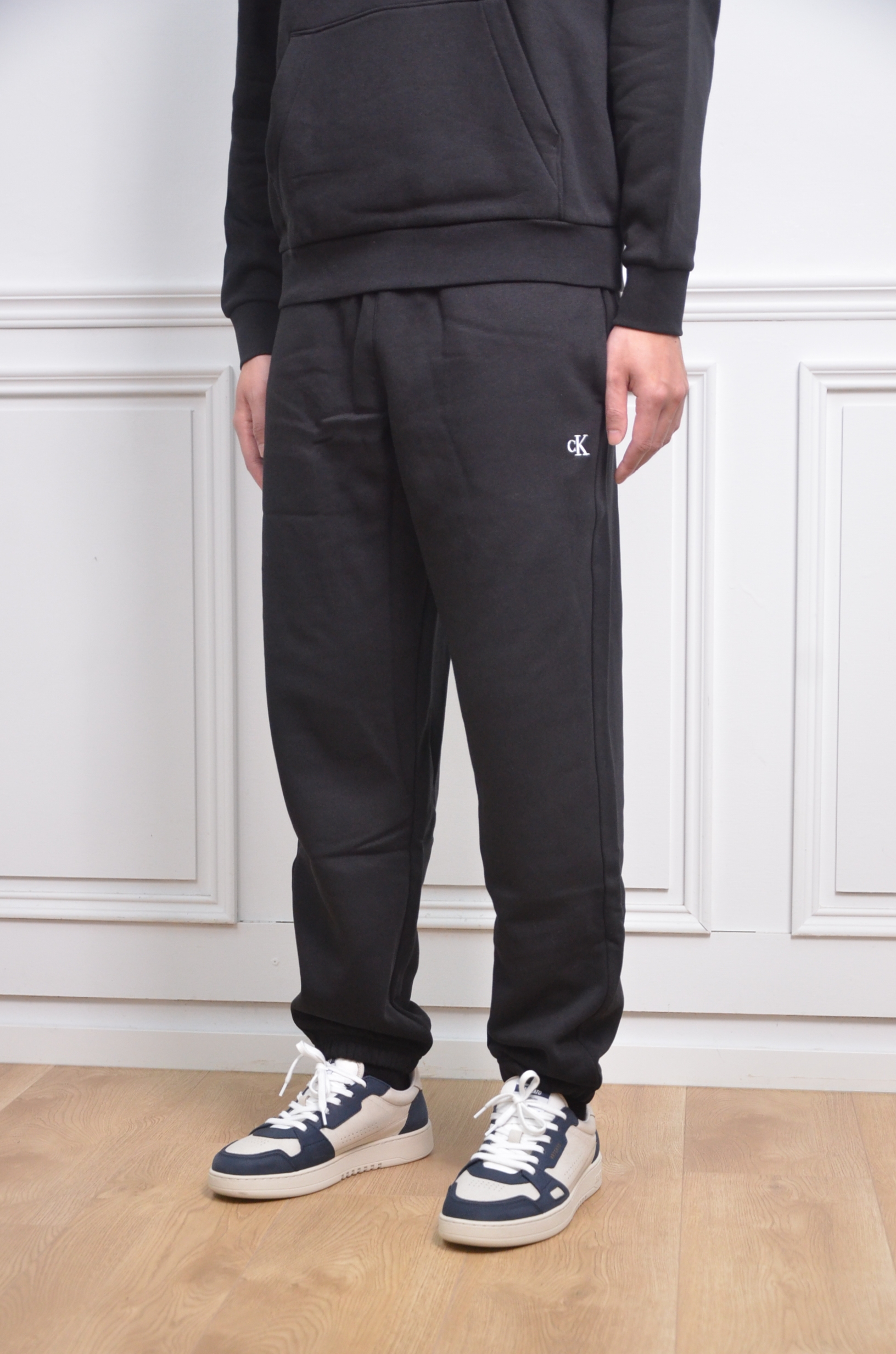 Calvin Klein 刺繡小LOGO棉長褲