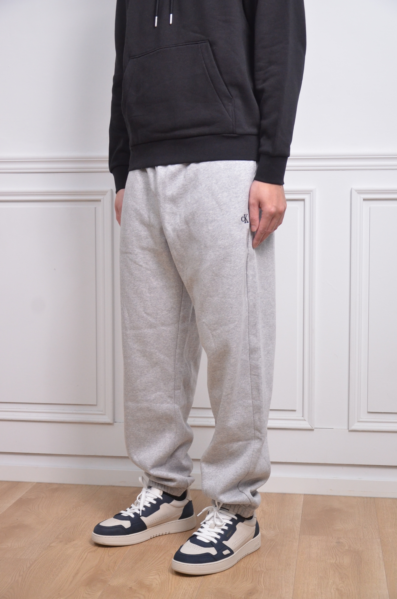 Calvin Klein 刺繡小LOGO棉長褲