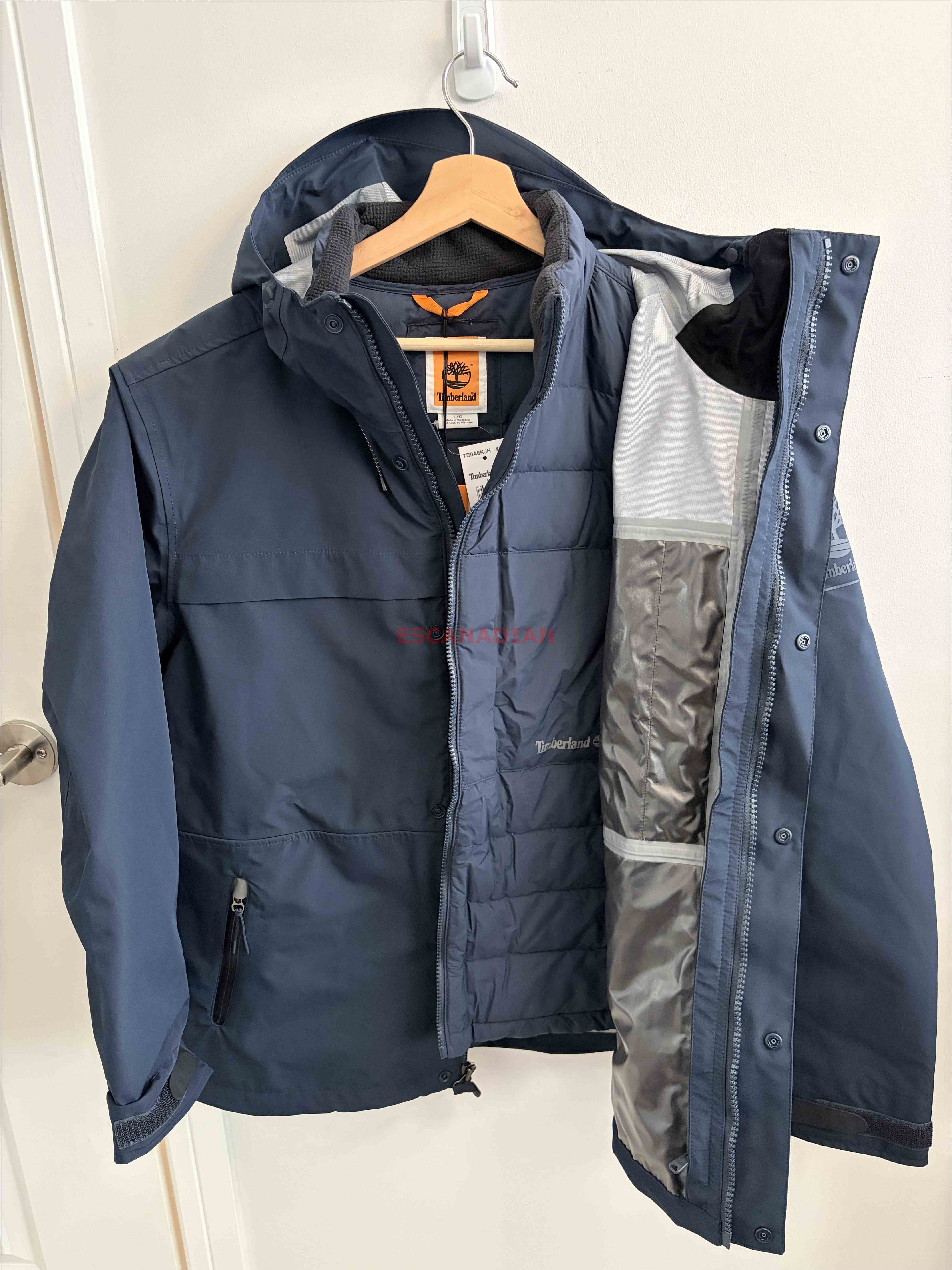 Timberland 大人 650羽絨三合一 高係數防水 防風 連帽外套 (內裡可單穿)