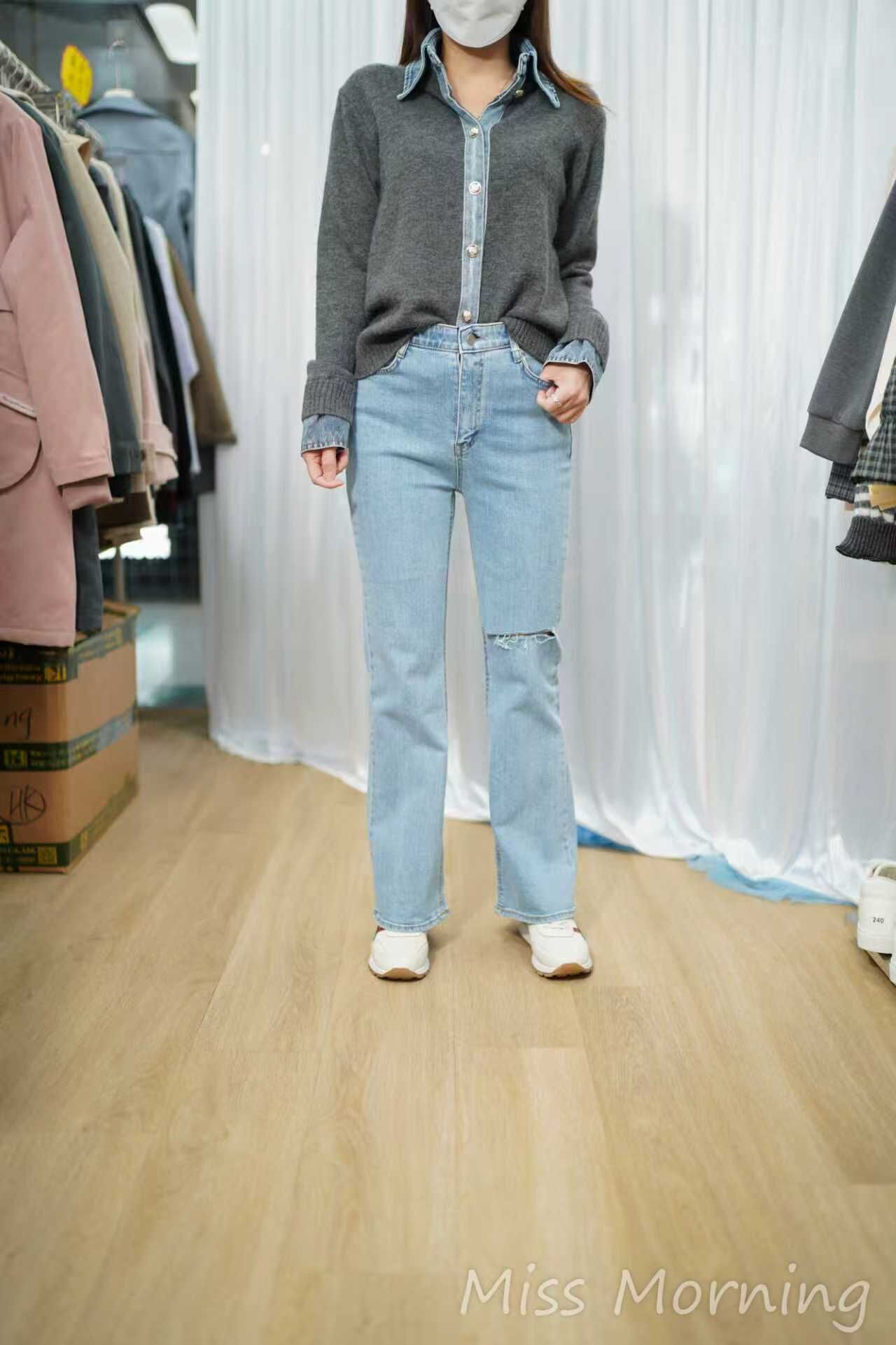 拼牛仔上衣外套兩穿(15016)