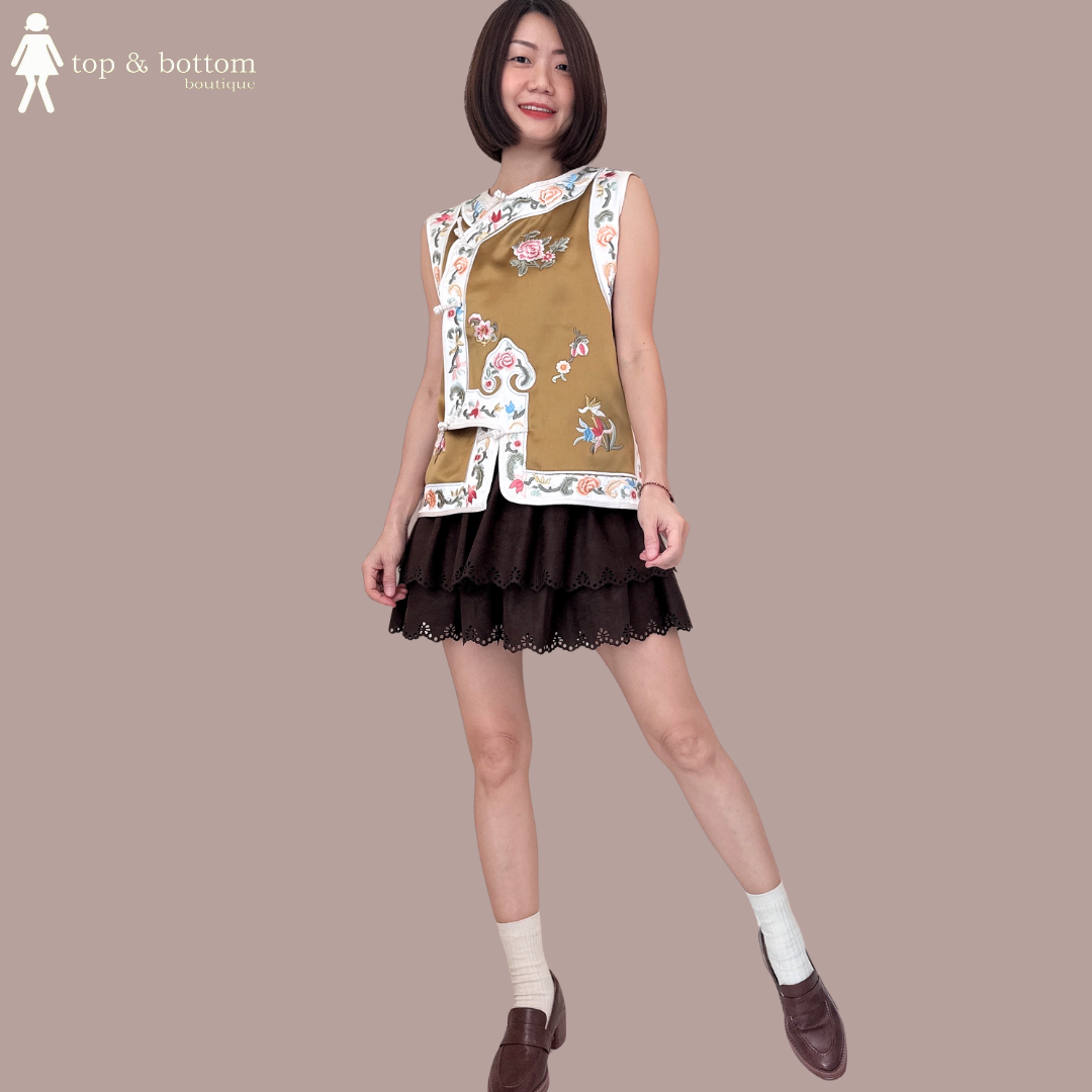 EMBROIDERY ORIENTAL VEST
