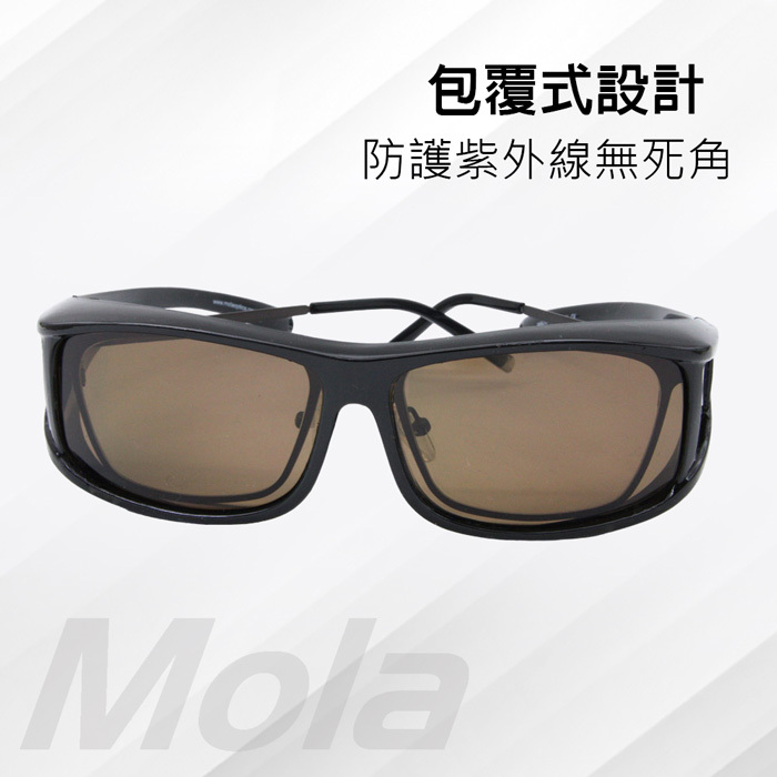 Mola 3620DBLB 專為近視族設計「包覆式套鏡」結構