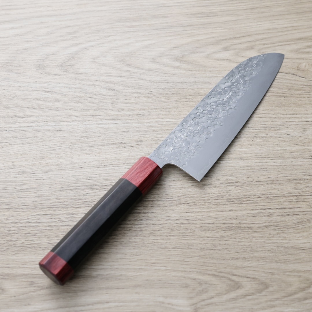 黑崎真 火炎 三德刀 170mm 無芯鋼 大馬士革