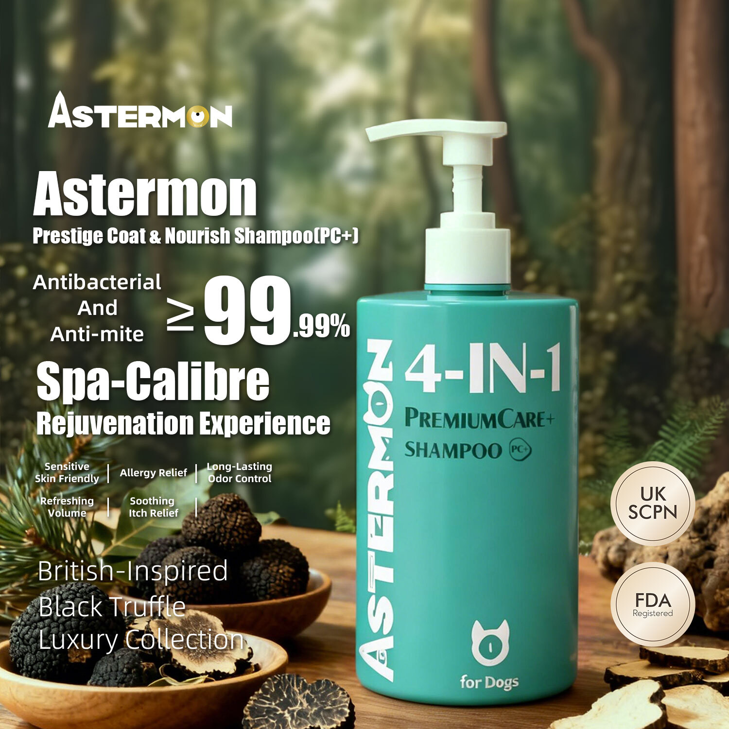 Premium Care (PC+) Nourishing and Moisturizing Dog Shampoo Essence for Strengthening Skin Barrier