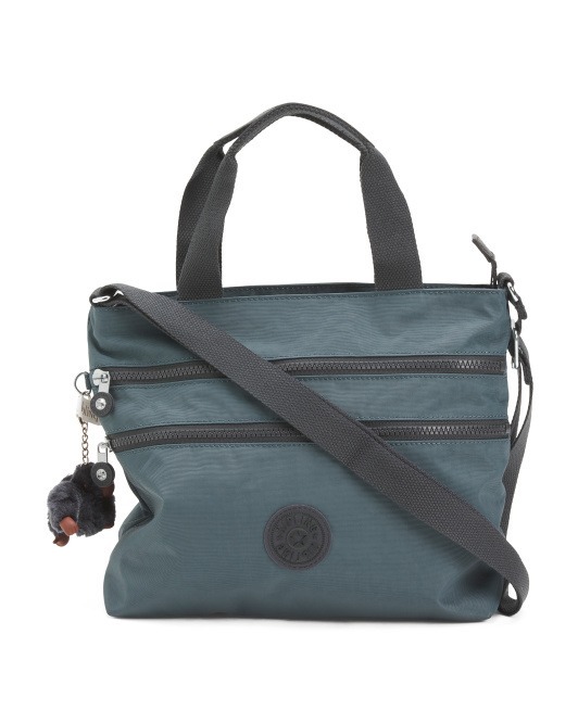 【預購】Q010308 KIPLING 灰色尼龍 Miah 中型單肩包 (寬 12.5 英寸 x 高 10 英寸)